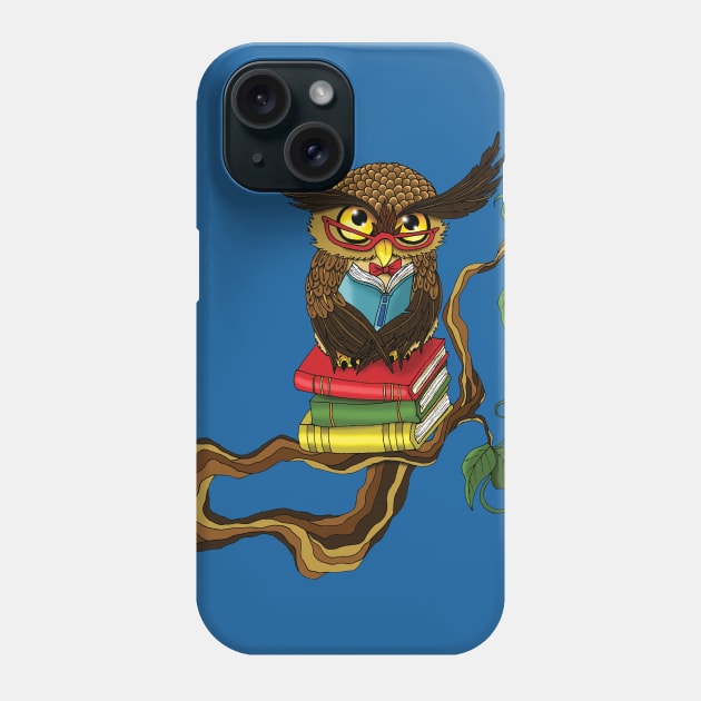 Mr. Books Owl Phone Case by tigressdragon