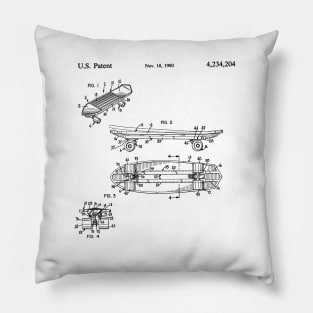 Original Skateboard Patent Pillow