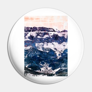 Abstract Snowy Mountain Range. For Mountain Lovers. Pin