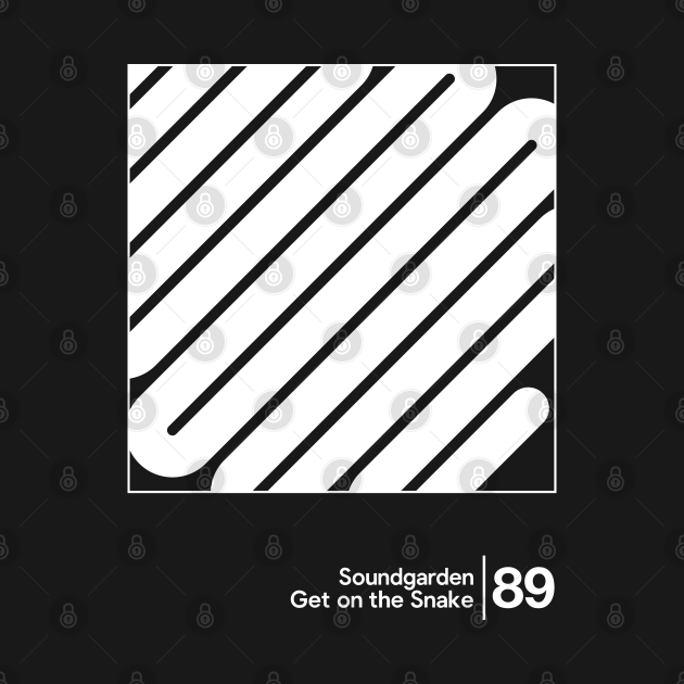 Discover Soundgarden - Get On The Snake / Minimalist Style Graphic Design - Soundgarden - T-Shirt
