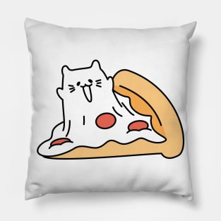 Meowzzarella Pizza The Mozzarella Cheese Cat Pillow