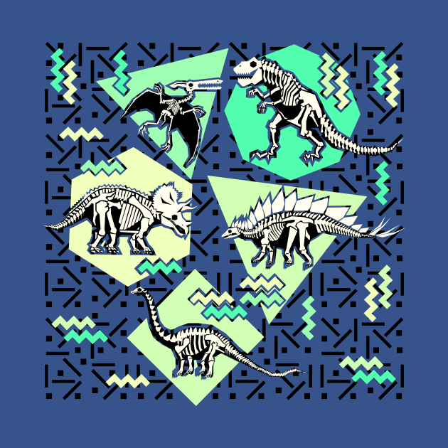 Dinosaur Skeletons by chobopop