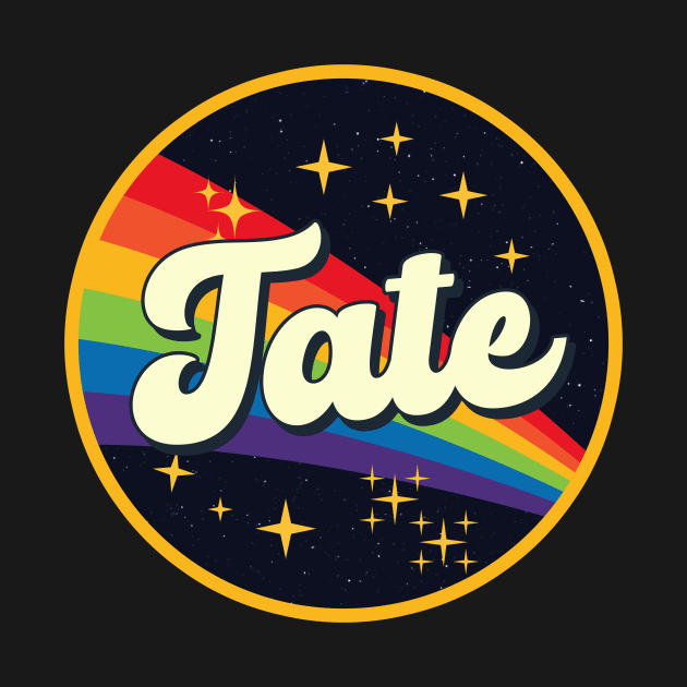 Tate // Rainbow In Space Vintage Style by LMW Art