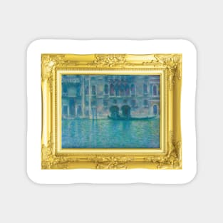 MONET - Palazzo da Mula, Venice (1908) by Claude Monet Magnet