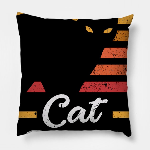 Cat Daddy Retro Pillow by Elegance_Shop