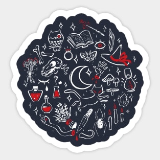Witch Sticker, Witchy Stickers, Rebel Witch sticker (x2) – Axis