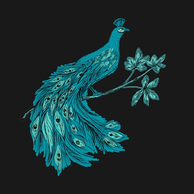 Turquoise Peacock by SWON Design