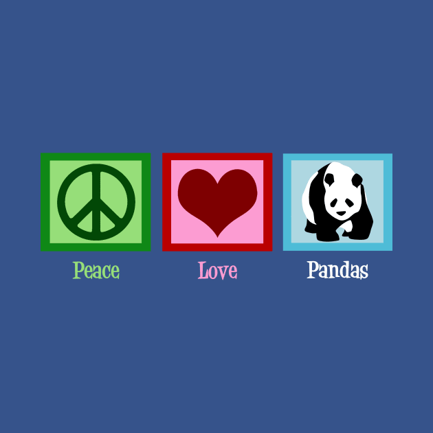 Peace Love Panda Bears by epiclovedesigns