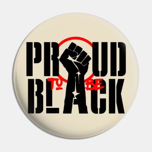 Black pride Pin