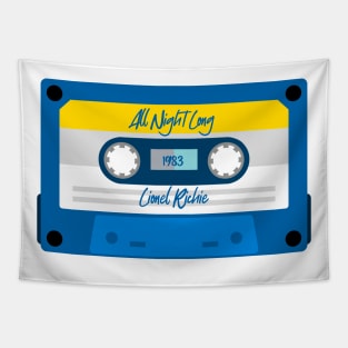 Lionel Richie Classic Blue Cassette Tapestry