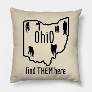 Ohio Cryptids, Find Them Here. Pillow