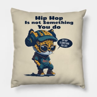 Hip Hop Cat Pillow