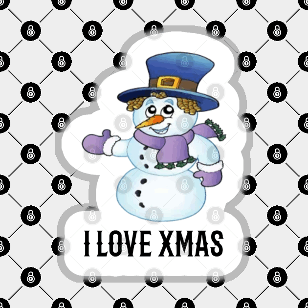 I love Xmas Magnet by Dorran