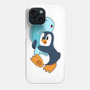 Penguin with Fish Phone Case