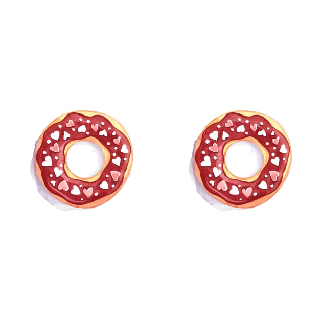 heart sprinkle donuts by MelissaJoyCreative