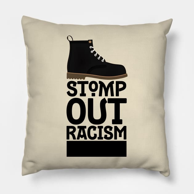 Stomp Out Racism Pillow by aldo_nova