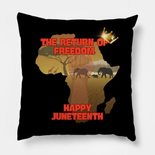 Happy Juneteenth! Pillow