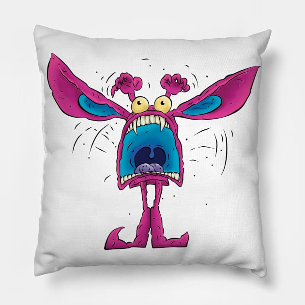 Real Monsters Ickis Pillow by Komataguri