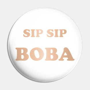 Sip Sip Boba in Rose Gold Pin