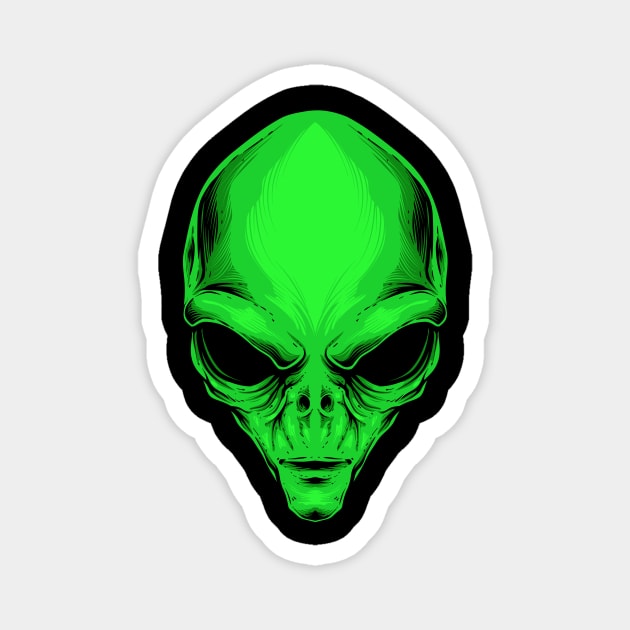 Alien Reptiliano Magnet by w.d.roswell