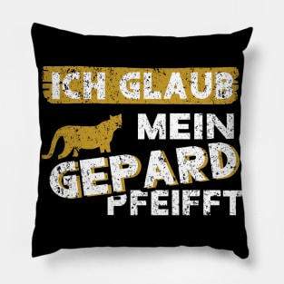 spruch Gepard Vintage Raubkatze Style Retro Pillow