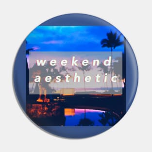 weekend aesthetic logo design Pin