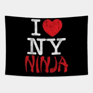 I Love NY Ninja Tapestry