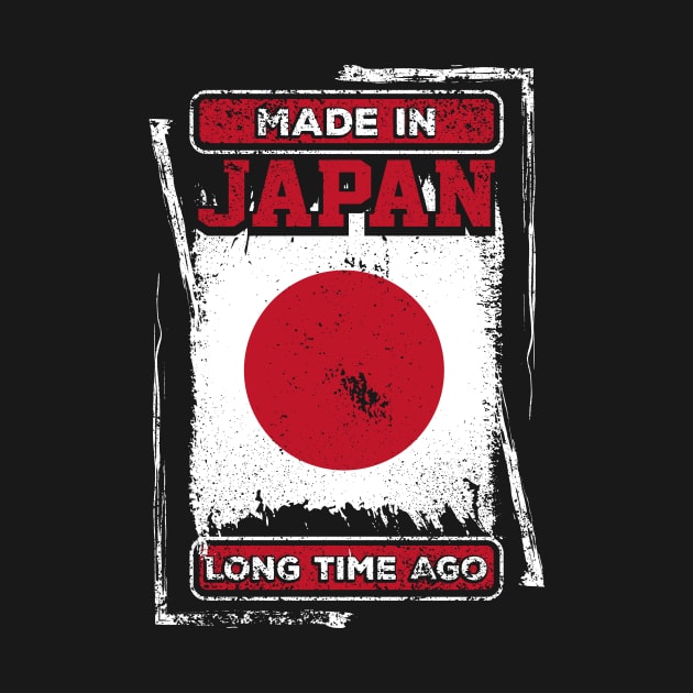 Japan Flag Born Distressed Novelty Gift by ChicagoBoho