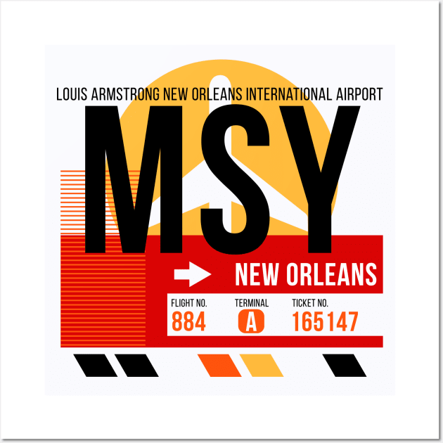 MSY: Louis Armstrong New Orleans International Airport T-shirt