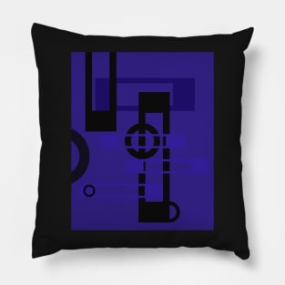 Abstract Blue Pillow
