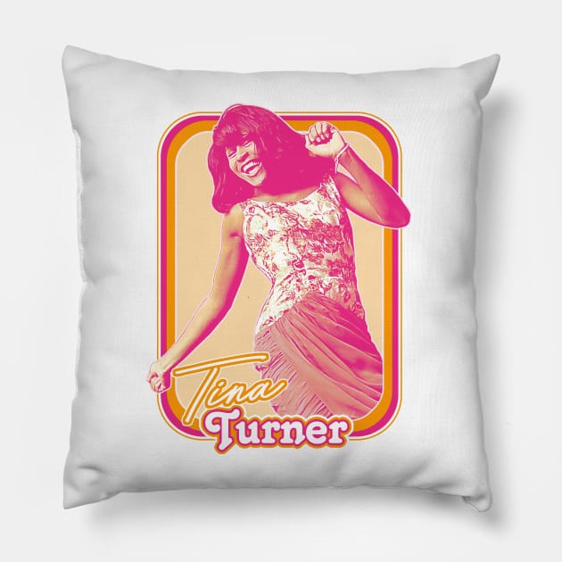 Tina Turner ///// 60s Style Retro Fan Art Design Pillow by DankFutura