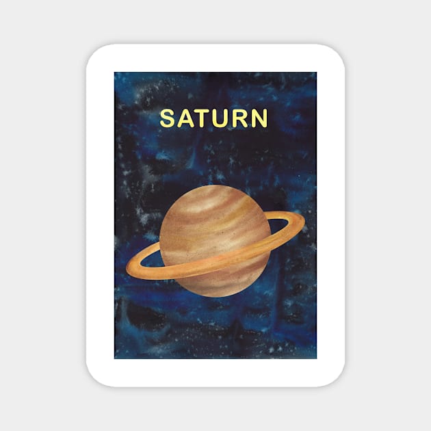 Saturn Poster Magnet by Wanda City