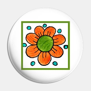 Groovy Flower #5 Pin