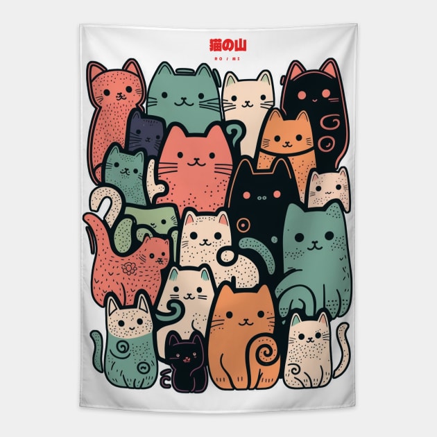 A group of  cats Tapestry by bmron