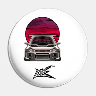 SUBARU IMPREZA WRX GC8 BUGEYE gold chrome Pin