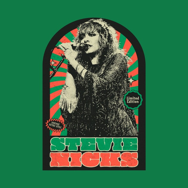 Stevie Nicks Rocks - LIMITED EDITION VINTAGE RETRO STYLE - POPART by BibirNDower77