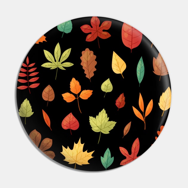 Autumn Leaves Pin by King Tiger
