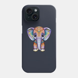 Cute lephant Mandala Animal Ilustration Phone Case