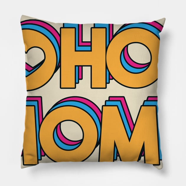 i love hot mom 3 layer color Pillow by rsclvisual