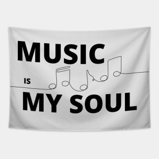 MUSIC is My Soul _ Musical notes Tapestry