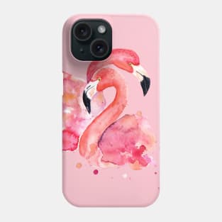 Pink Flamingos – in Love Phone Case