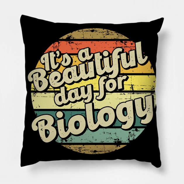 Biology gift for biologist. Perfect present for mother dad friend him or her Pillow by SerenityByAlex