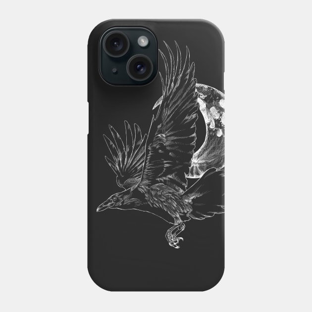 Raven in Flight Phone Case by SuspendedDreams