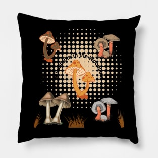 Wild mushroom hunt Pillow