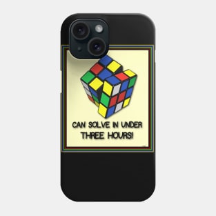 RUBIKS CUBE FOR THE PUZZLED PUZZLER Phone Case