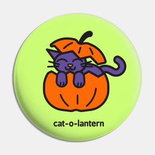 Cat o Lantern Pin