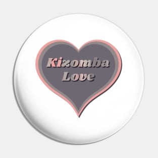 Kizomba dance Love Heart Pin