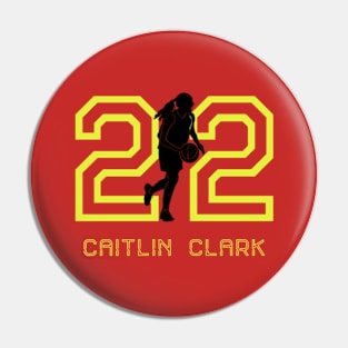 Caitlin Clark design,CAITLIN CLARK - 22. Pin