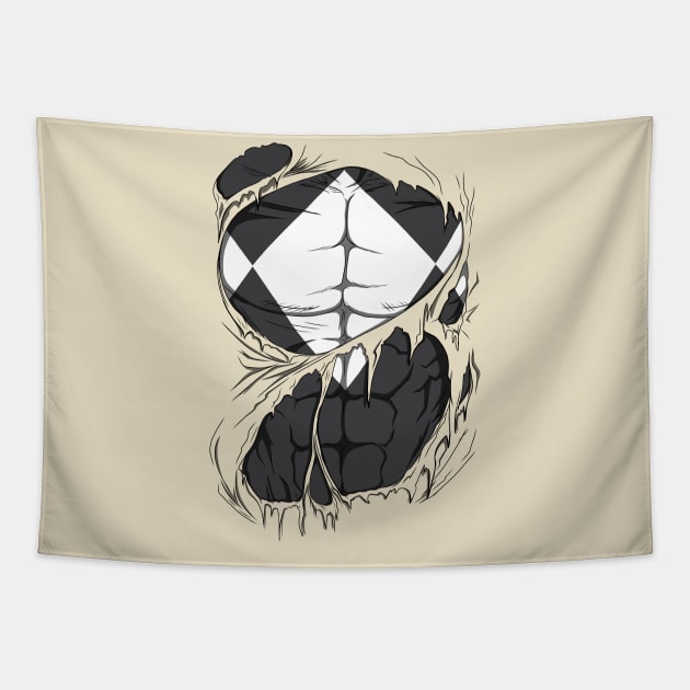 Black Ranger ripped Tapestry by vampskills2n