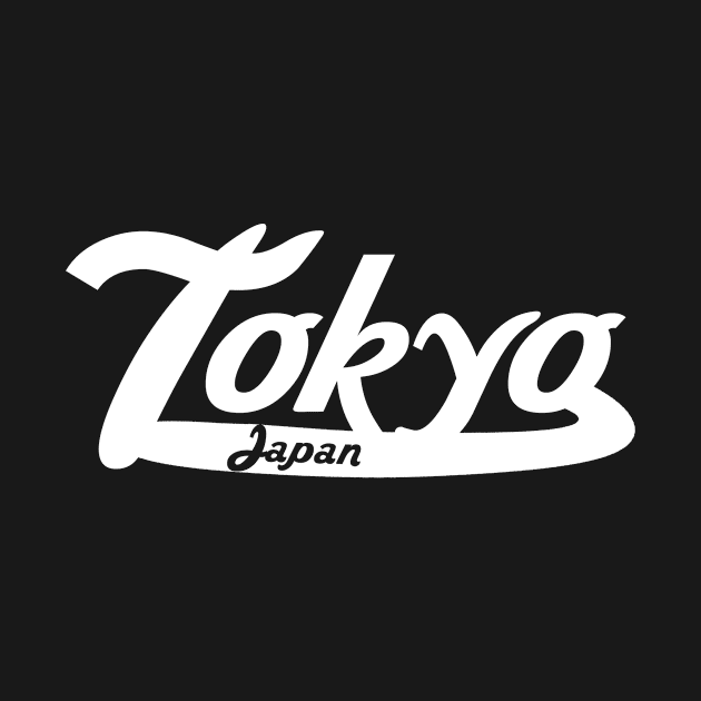 Tokyo Japan Vintage Logo by CoolShirts